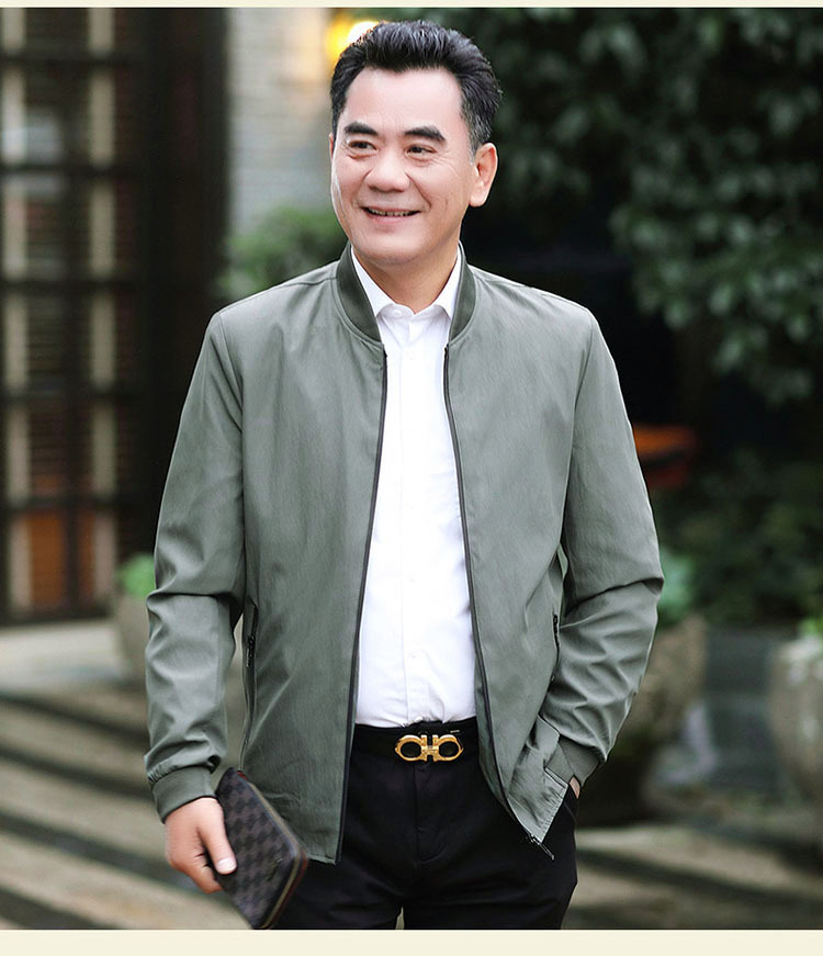Áo Khoác Nam Trung Niên Mỏng Nhẹ Thời Trang AK04 - Hàng Quảng Châu Cao Cấp