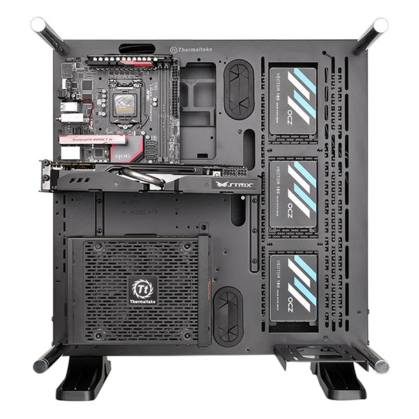 Vỏ Case Máy Tính Thermaltake Core P3 Tempered Glass Curved Edition CA-1G4-00M1WN-05 ATX - Hàng Chính Hãng