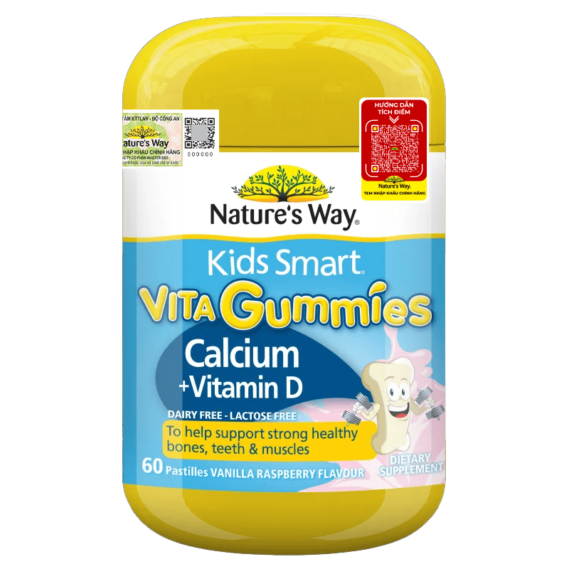Vitamin tổng hợp cho trẻ biếng ăn, Vitamin D, Canxi Nature's Way Úc Hỗ trợ bé phát triển cân đối, khỏe mạng - QuaTangMe Extaste