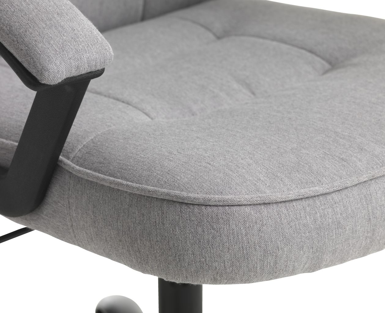 Ghế làm việc | JYSK Skodsborg | vải polyester | xám | R66xS68xC113/123cm