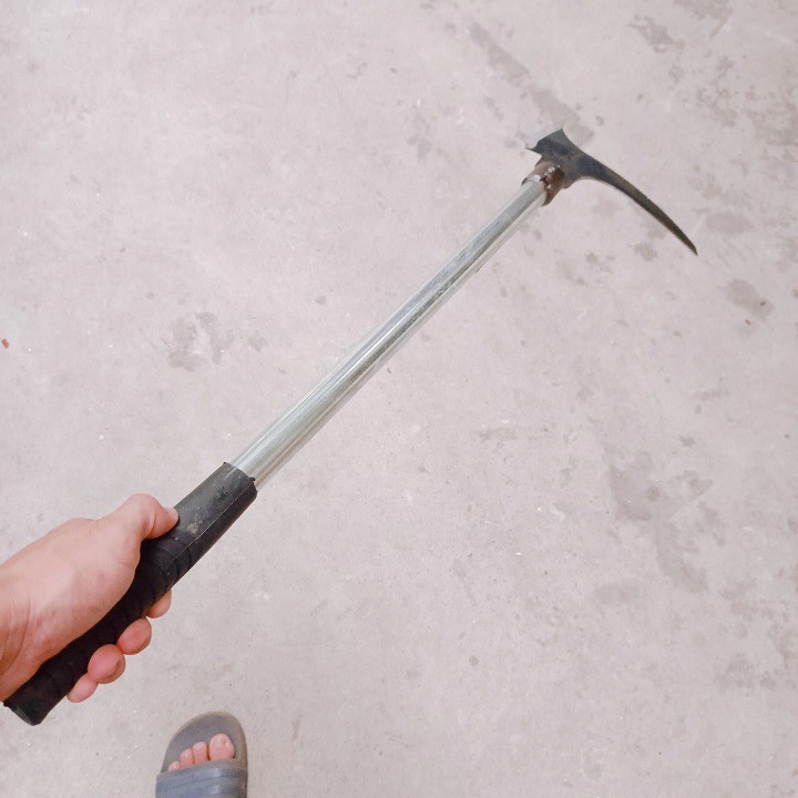 Rìu 2 lưỡi cán dài phát cỏ, Chặt cành,Bổ củi đa năng bằng thép không rỉ