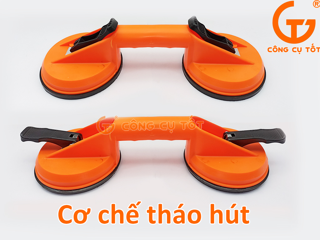 Hít kính 2 chấu nhựa cam Ø118mm