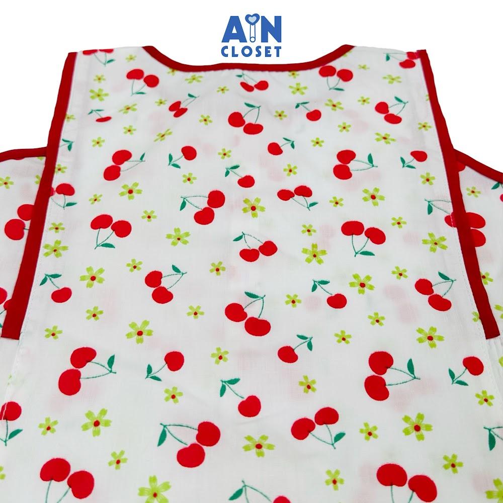 Đầm bé gái họa tiết Cherry Nhí Đỏ Suông cotton. - AICDBGZP1XIX - AIN Closet