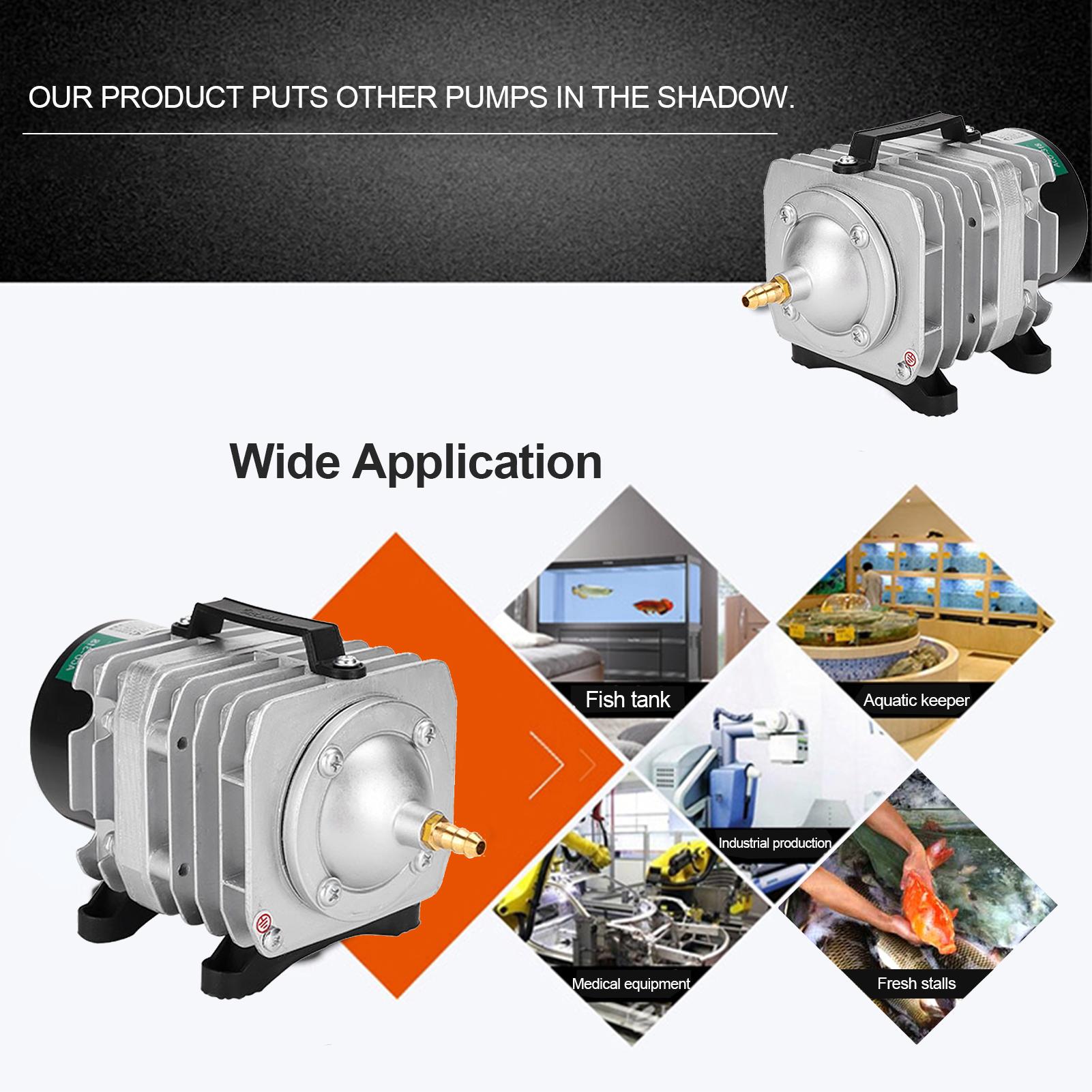 Máy bơm không khí bể cá, đài phun nước thủy canh, 6 van