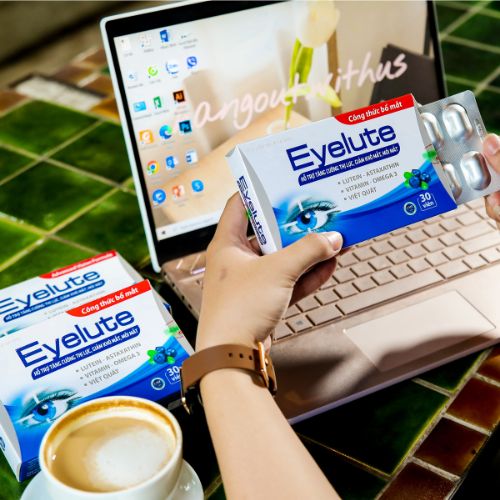Viên uống bổ mắt hỗ trợ tăng cường thị lực, giảm khô mắt, mỏi mắt - EYELUTE