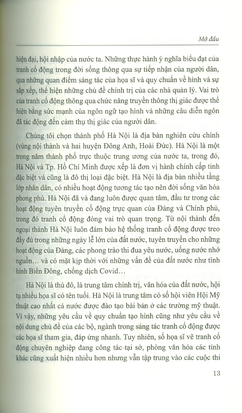 Tranh Cổ Động Việt Nam Sau Năm 1986 Từ Góc Nhìn Văn Hóa (Sách chuyên khảo)