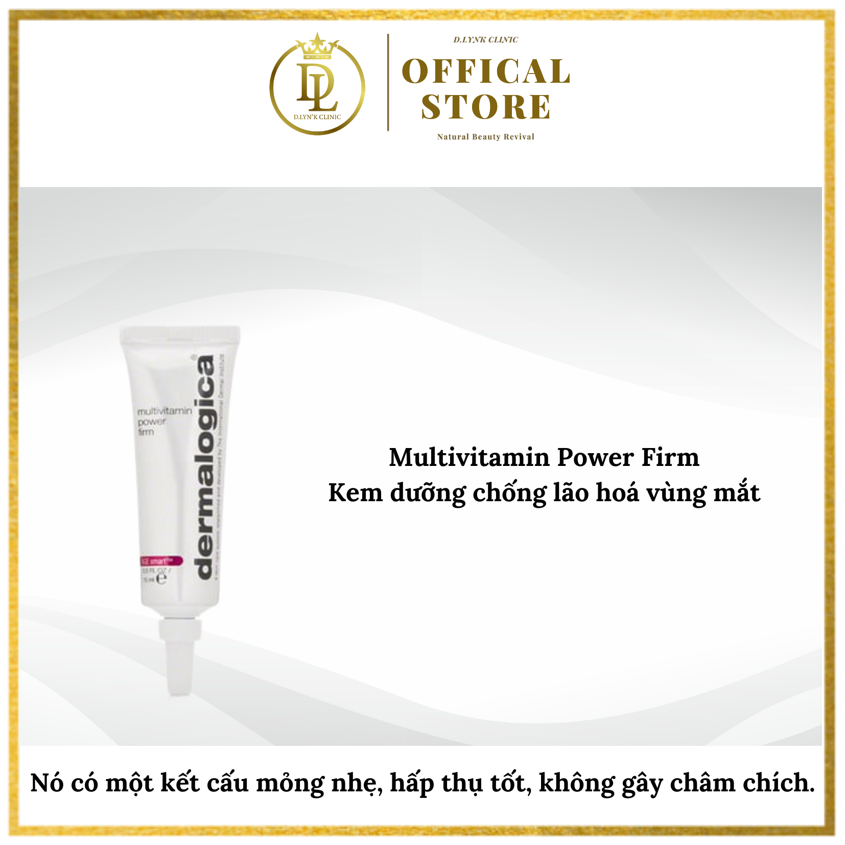 Kem dưỡng chống lão hóa vùng mắt Dermalogica Multivitamin Power Firm 15ml