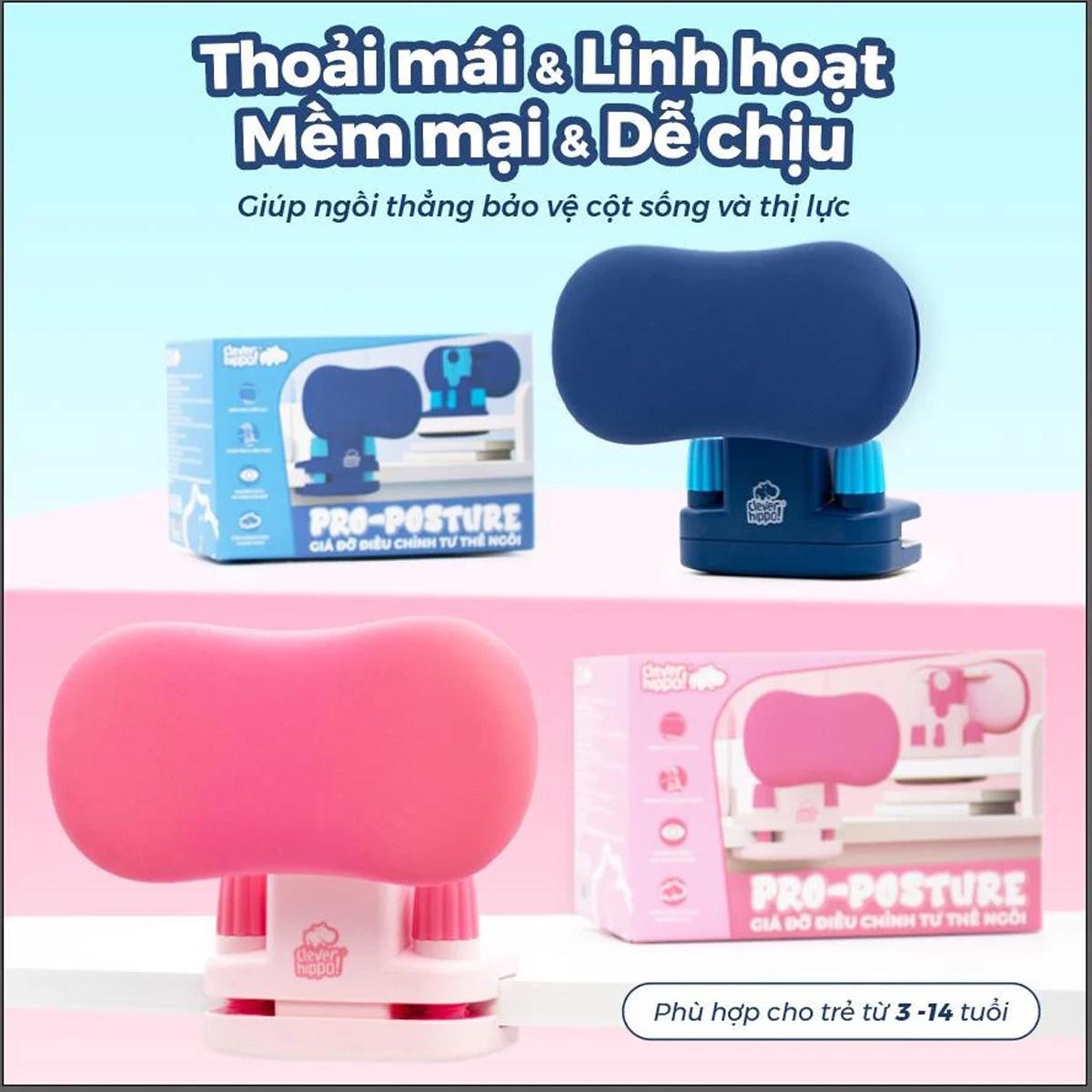 Giá Đỡ Điều Chỉnh Tư Thế Ngồi Pro-Posture - Clever Hippo PP2401/PINK - Màu Hồng