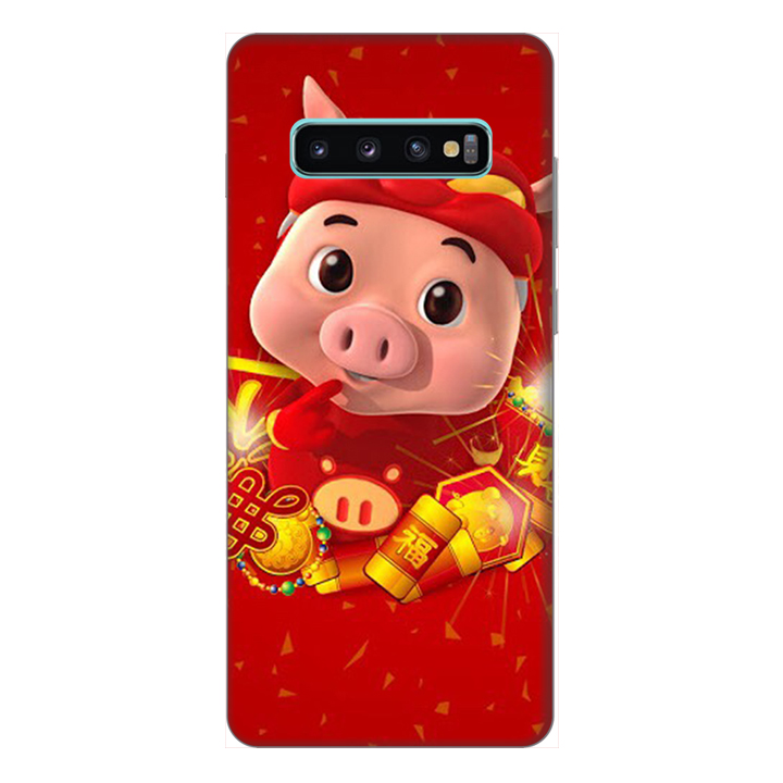 Ốp lưng điện thoại Samsung S10 Plus hình Heo Thần Tài