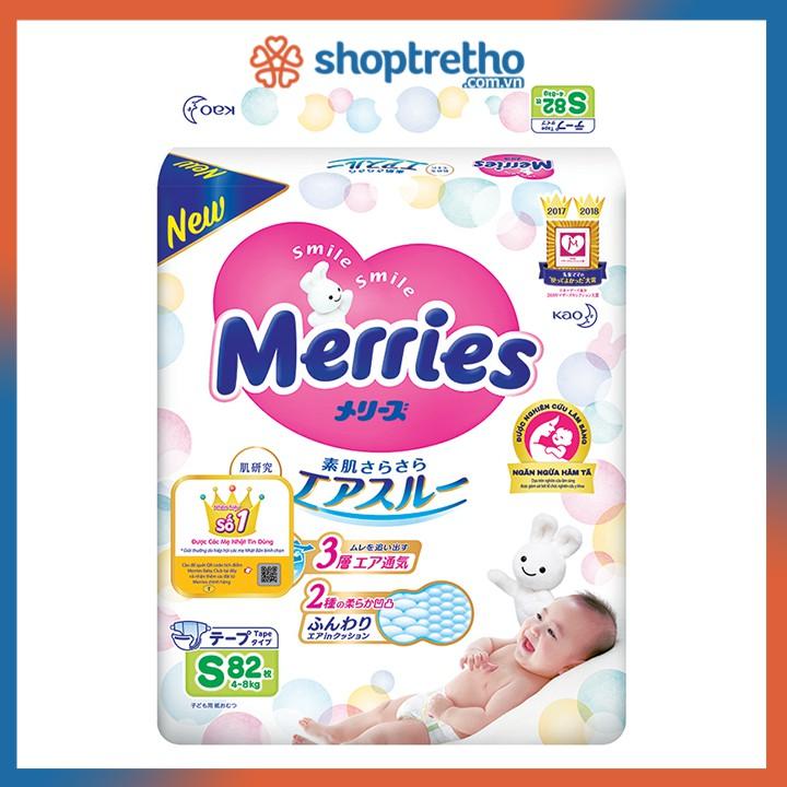 Bỉm dán Merries S70+6 Nhật Bản - 1 bịch 82 miếng
