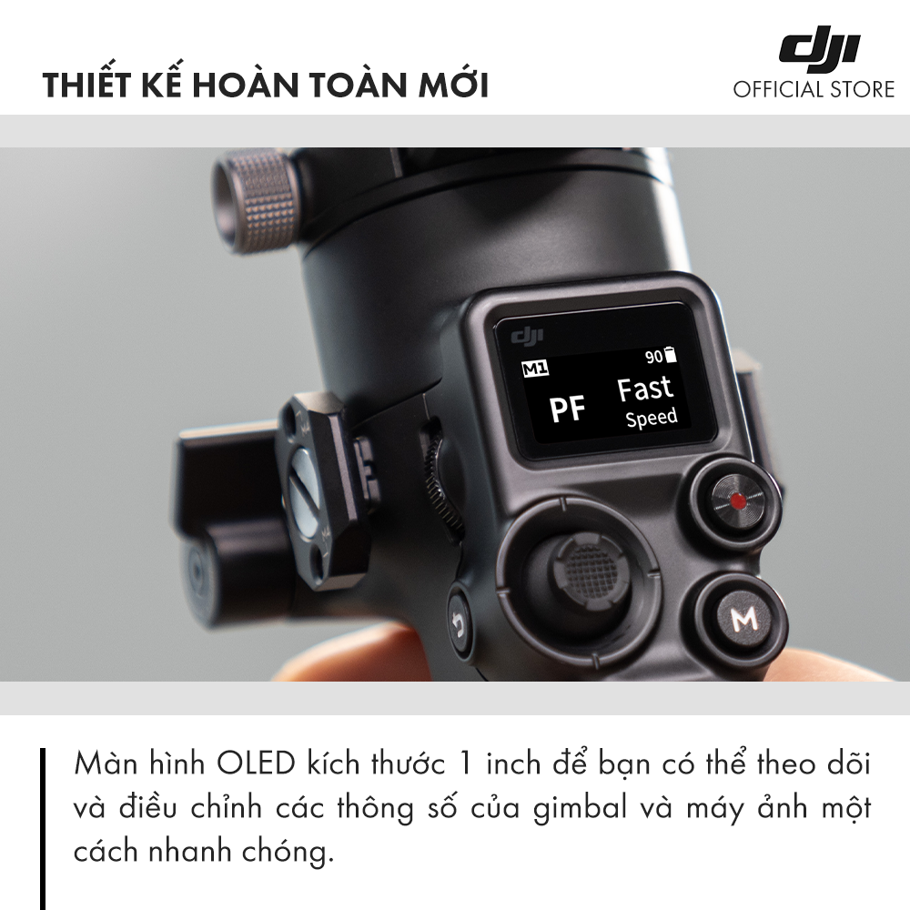 Tay cầm gimbal DJI Ronin RSC 2 Single chống rung máy ảnh Hàng chính hãng