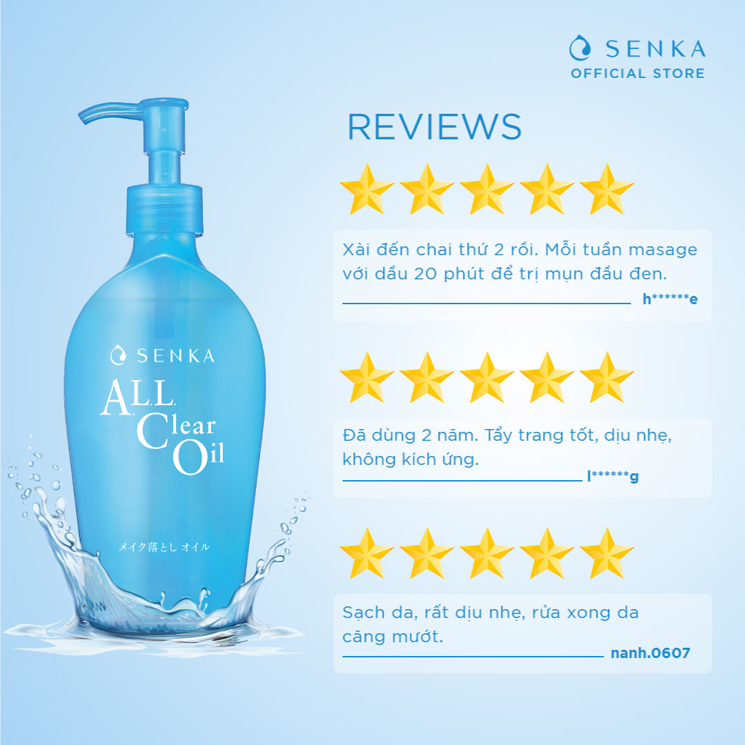Dầu Tẩy Trang Sạch Sâu Senka All Clear Oil 14847