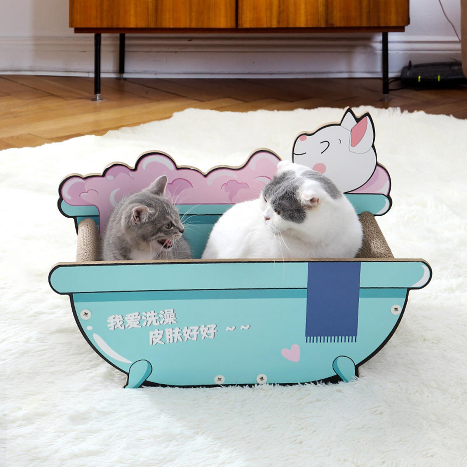 Boat Cat Scratcher Lounge for Small Medium and Large Cats Cat Scratching Mat