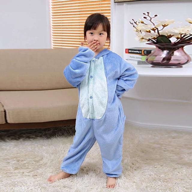 BỘ ĐỒ LIỀN THÂN STITCH XANH