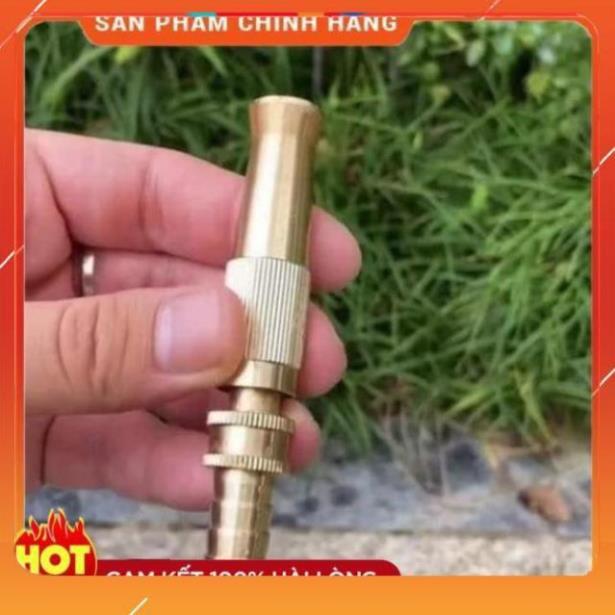 Đầu vòi xịt tăng áp mini Đầu vòi tăng áp đa năng bằng đồng tưới cây rửa xe cực mạnh 206587 tặng đai