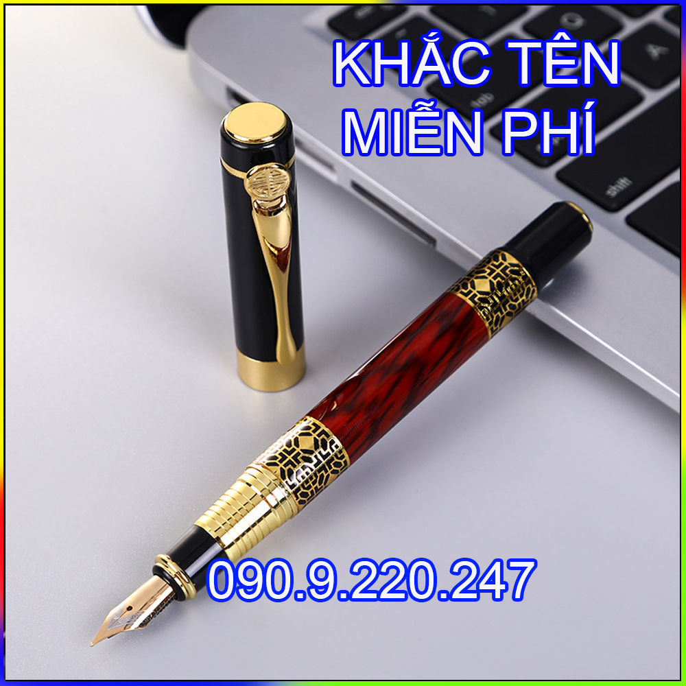 (Gift) Bút ký khắc tên cao cấp Doanh nhân, mực ịn đều ở mọi góc nghiêng