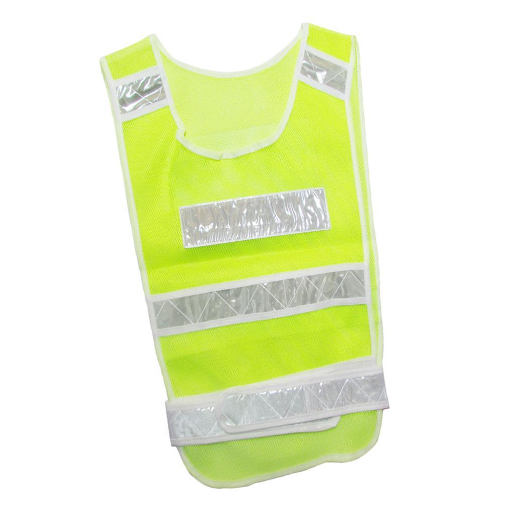 21-Inch Adjustable Safety Vest Reflective Jacket Security Waistcoat Vest Bands