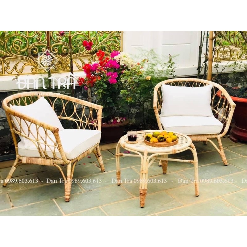 [GIÁ TẠI XƯỞNG] Ghế Đơn Tay Bè Cổ Điển - Ghế Mây Classic ĐAN TRÀ - Bàn Ghế Mây Tre Coffee