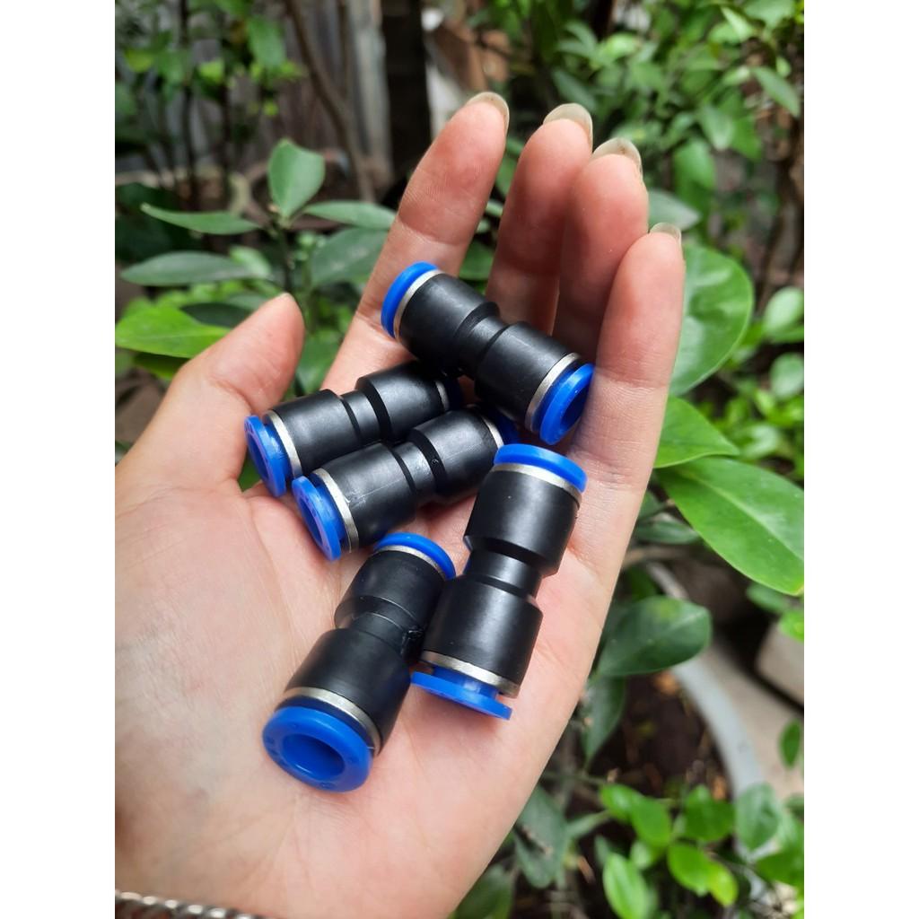 Combo 10 cut nối thẳng nối ống phun sương 8mm cho hệ thống phun sương