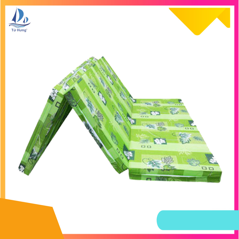 Nệm Gập 3 Dày 5cm (Màu Ngẫu Nhiên) - Tặng Drap Nệm - Chính Hãng Nội Thất Tứ Hưng