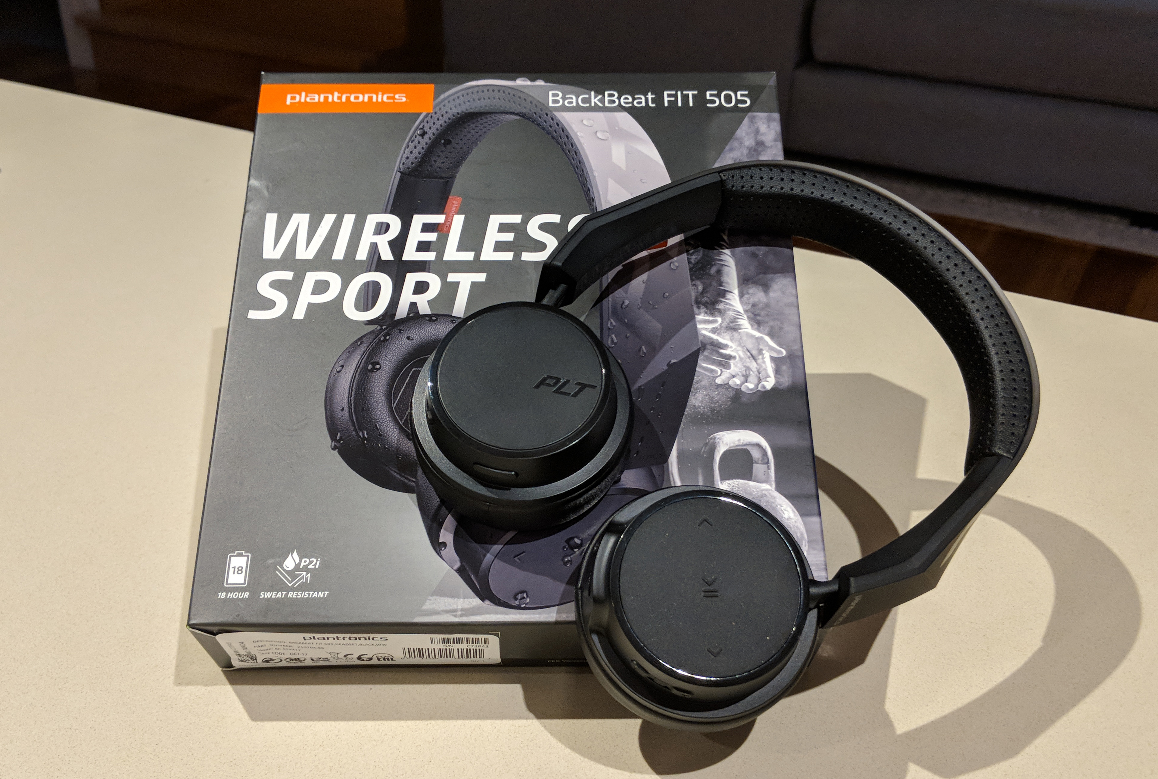 Tai nghe Bluetooth Plantronics BackBeat FIT 505 (Đen)  - Hàng Chính Hãng