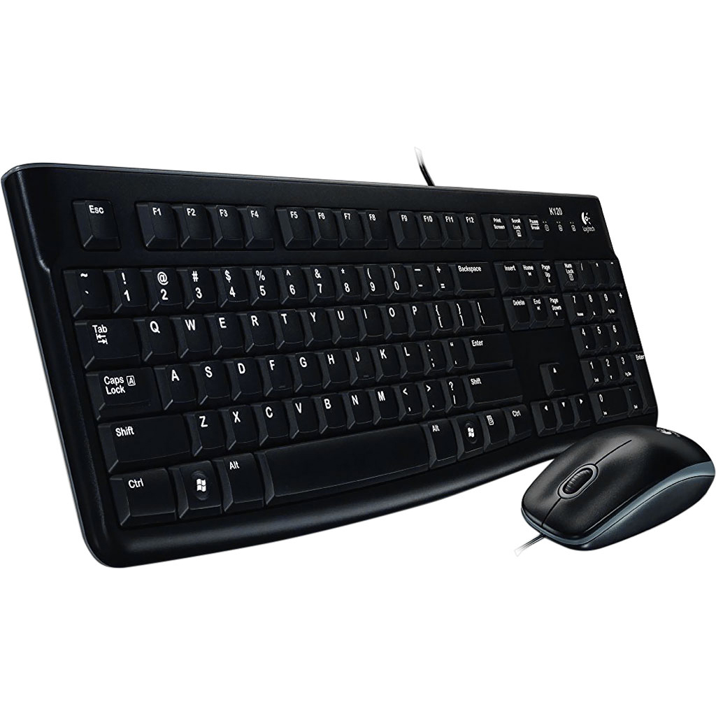 Bộ bàn phím chuột vi tính Logitech MK120 - Hàng Chính Hãng