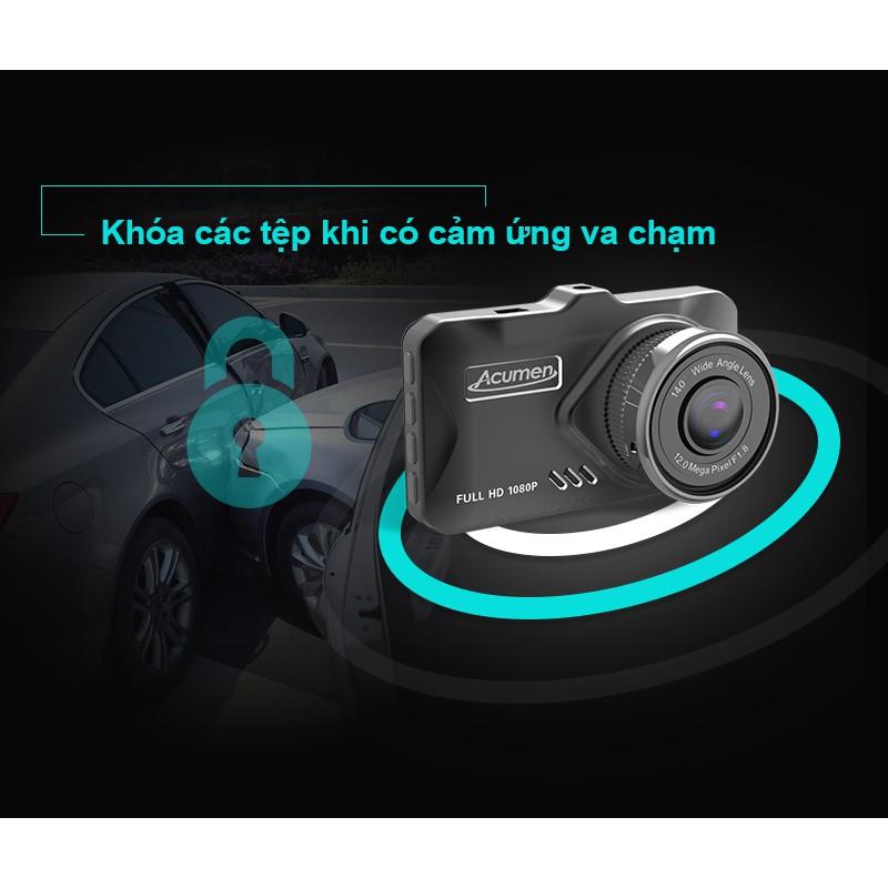 CAMERA hành trình - Thiết bị cảnh báo an toàn Acumen D11 Màn hình 3.0'' IPS, Hình ảnh HD 1080P