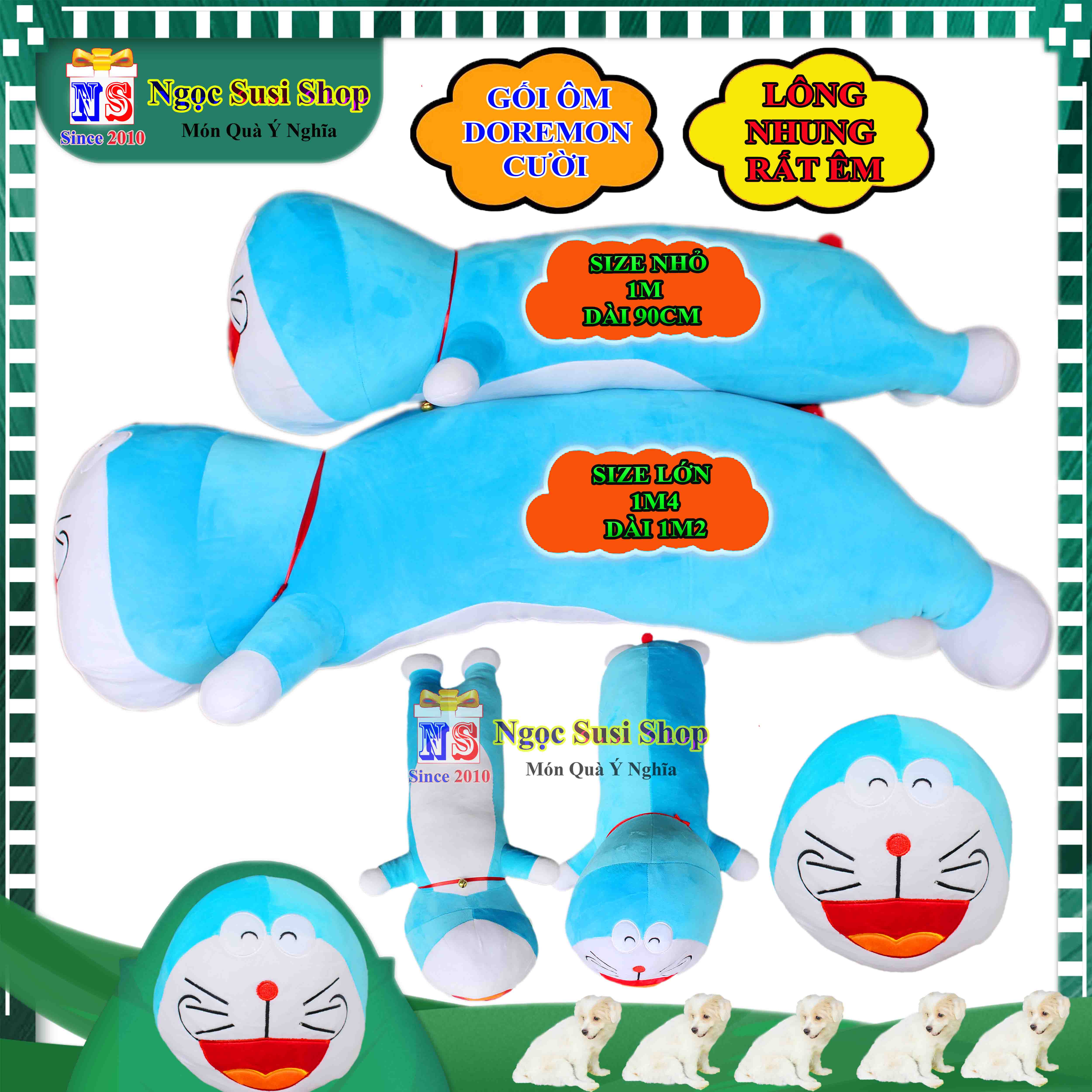 THÚ NHỒI BÔNG ĐÔRÊMON DOREMON SIÊU TO KHỔNG LỒ CHO BÉ ÔM NGỦ - GỐI ÔM HÌNH DOREMON
