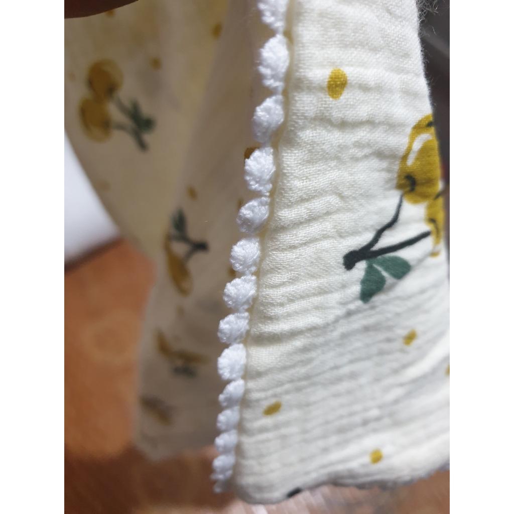 Gối trẻ em cao cấp ,gối xô muslin organic (bông lông vũ) ,gối cho bé size 30x50 cmđược chọn mẫu