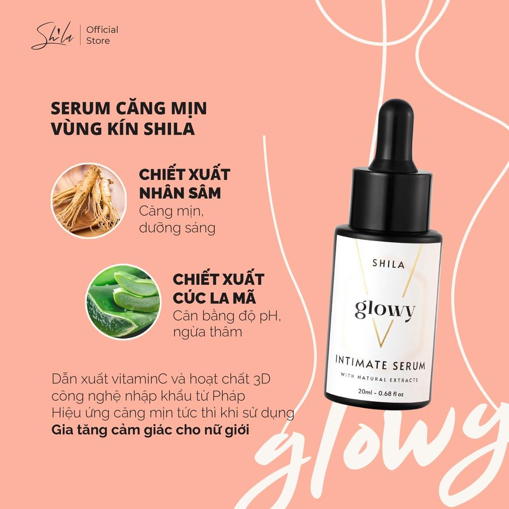 Combo dung dịch vệ sinh Shila và tinh chất phục hồi Shila (Shila Intimate Cleanser, Shila Serum Pinky/Glowy