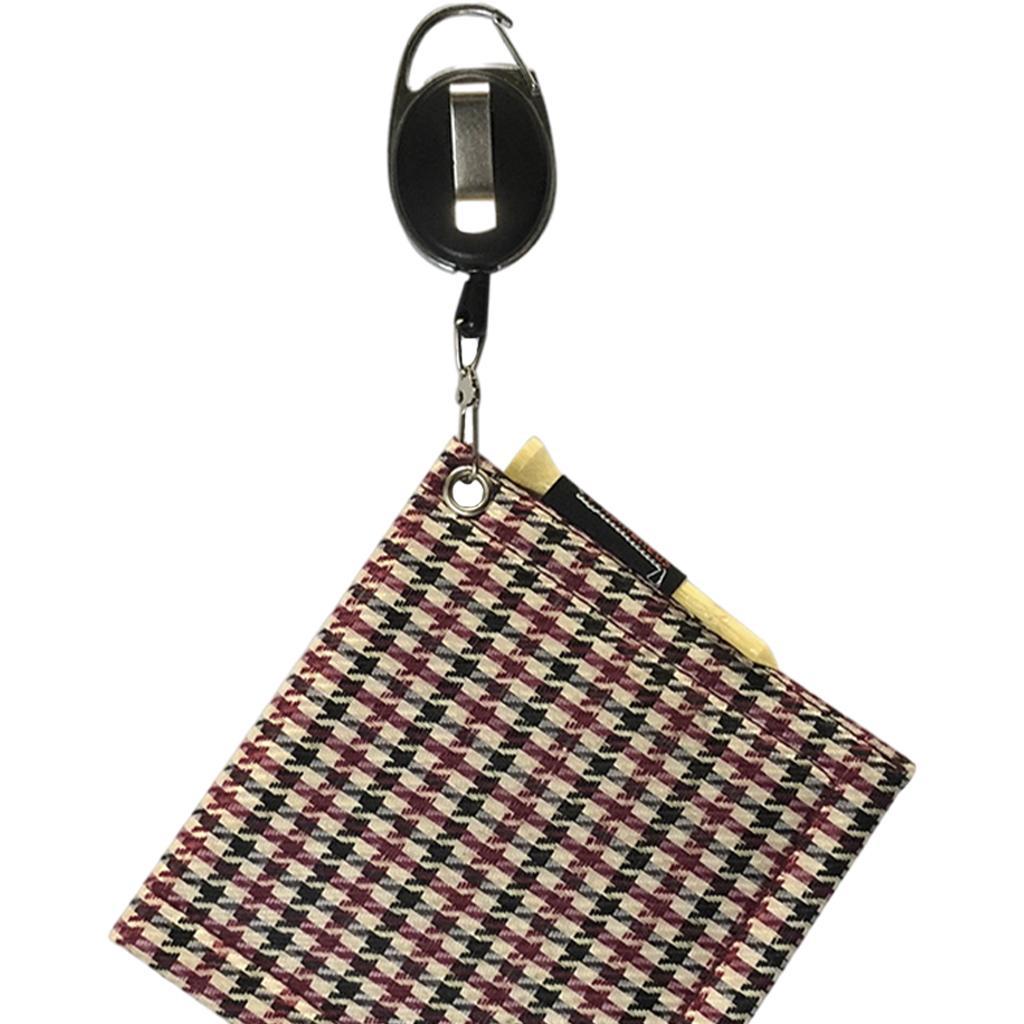 Polyester Golf Ball Club Head Cleaning Towel Cleaner Hand Towel Red