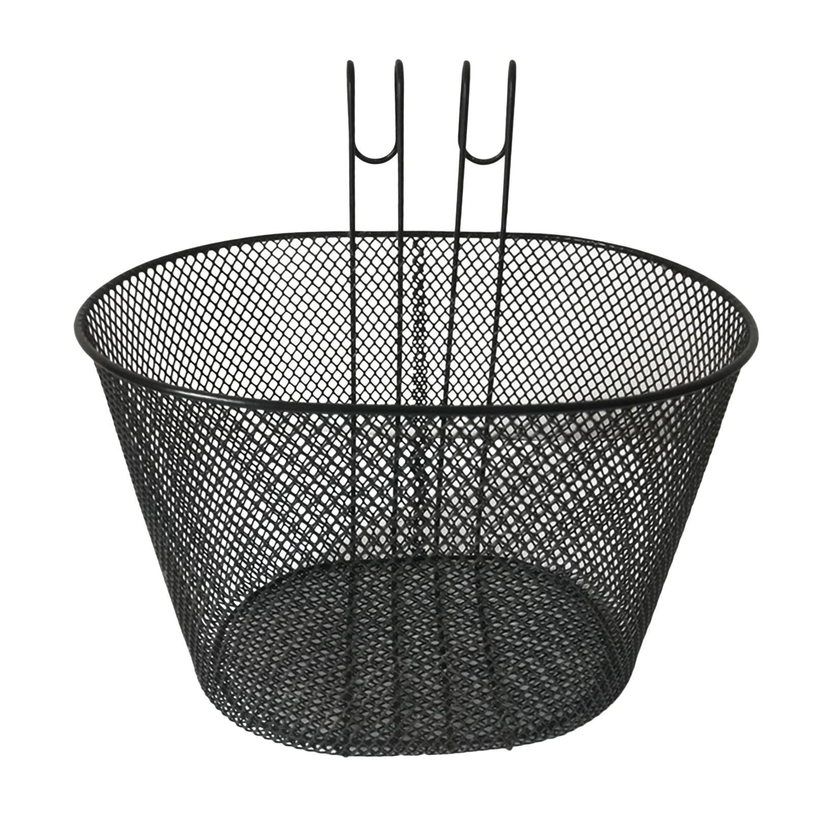Bike Basket Quick Release Bike Accessories Front Handlebar Black for Adults