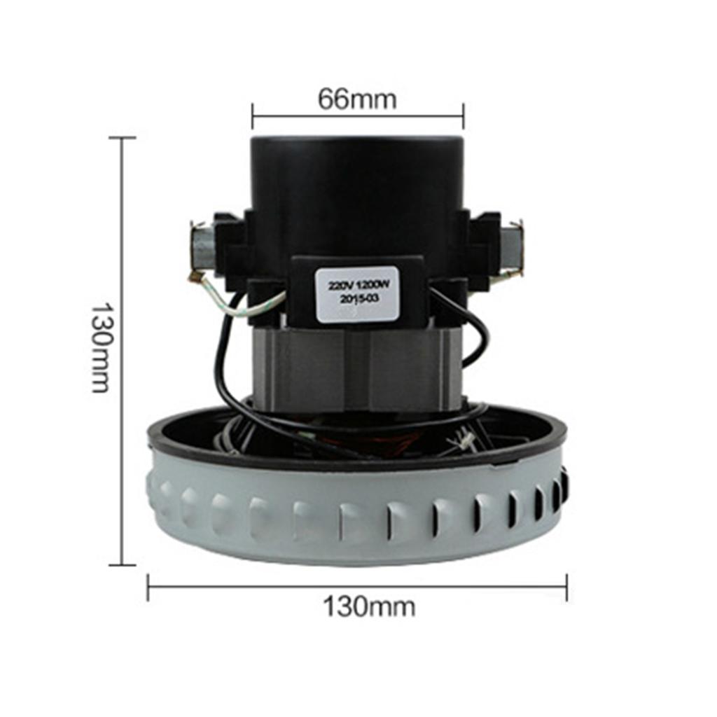 Máy Hút Bụi Khô Và Ướt Động Cơ 1200W 2 Tuốc Bin Bánh Xe Nhôm Màu Đen