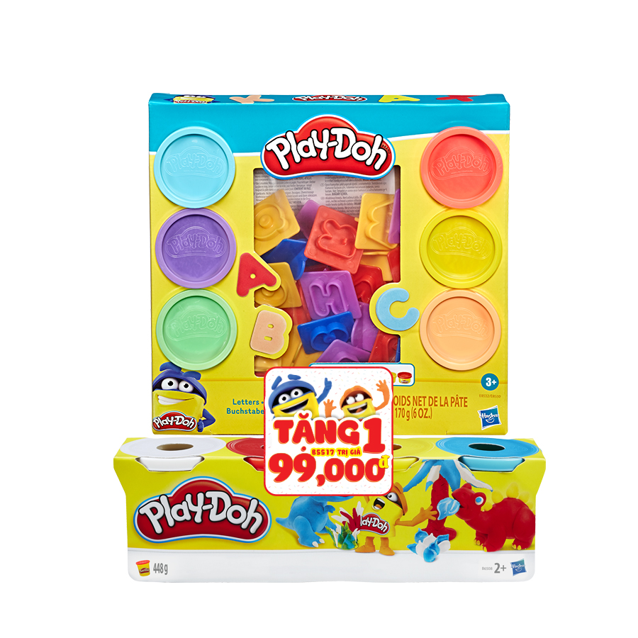 Khuôn Tạo Hình Chữ Cái Tặng Kèm 1 B5517 PLAYDOH CBE8532/E8530-B5517