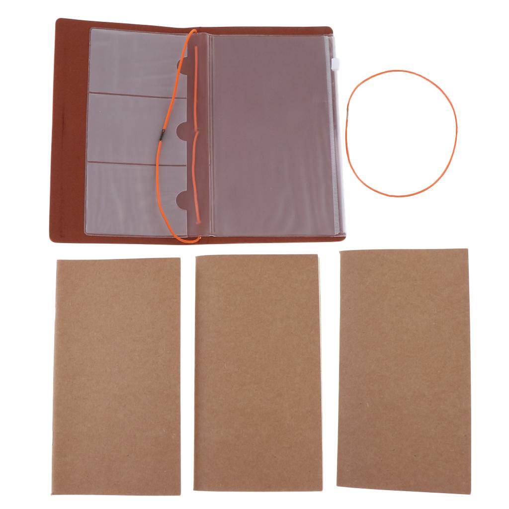 Orange A6 Paper Size Notebook Portable Note Book for Painting, Diary