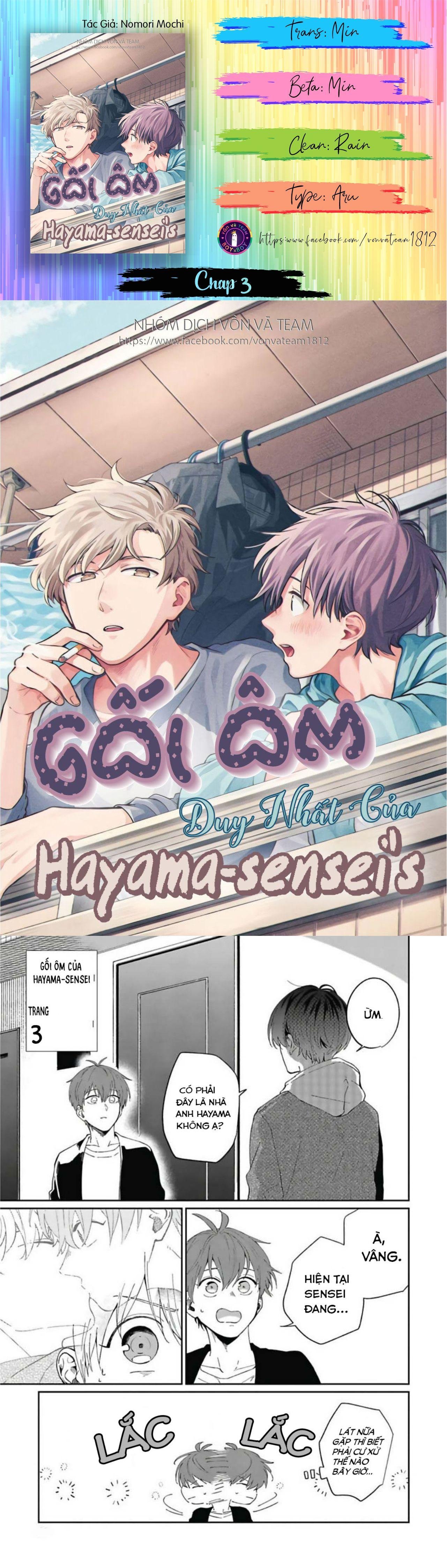 gối ôm duy nhất của hayama-sensei's (end) chapter 3 1