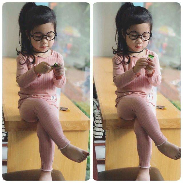 Bộ cotton bé gái