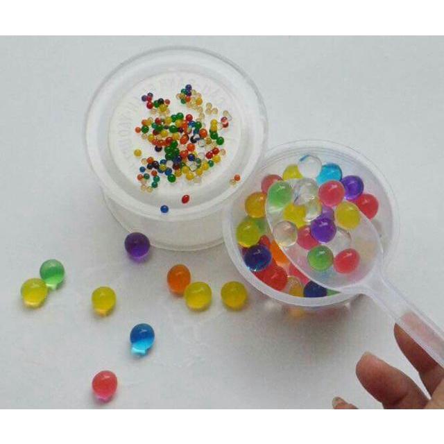 Hạt nở trồng cây thủy sinh, làm slime