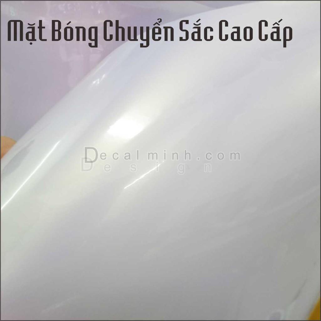 Decal Trắng Ngọc Trai Cao Cấp