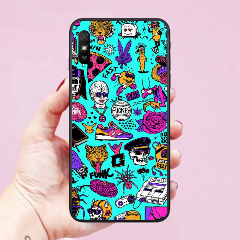 Ốp lưng điện thoại dành cho Xiaomi Redmi 9A Hình Graffiti