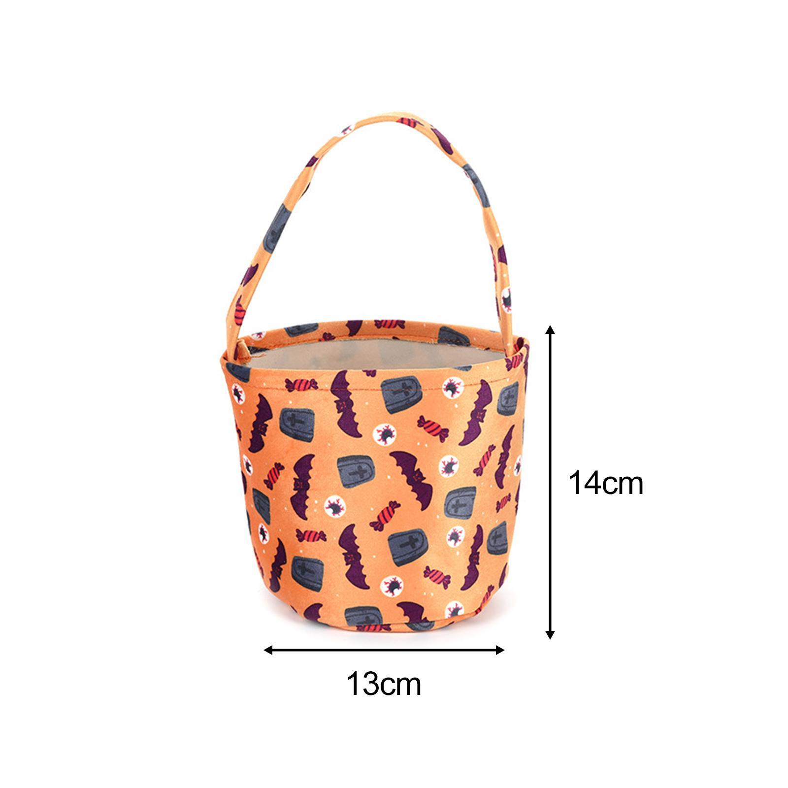 3 Pieces Halloween Treat Bags Candy Bucket for Holiday Party Halloween