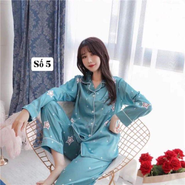 Mẫu pyjama lụa siêu đẹp (video ảnh thật