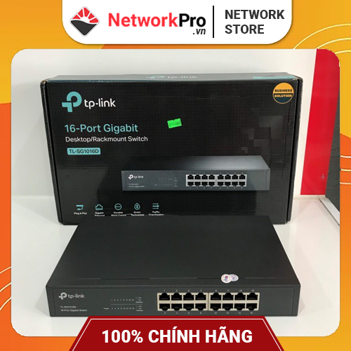 Switch TP-Link TL-SG1016D 16 Port Gigabit Hàng Chính Hãng