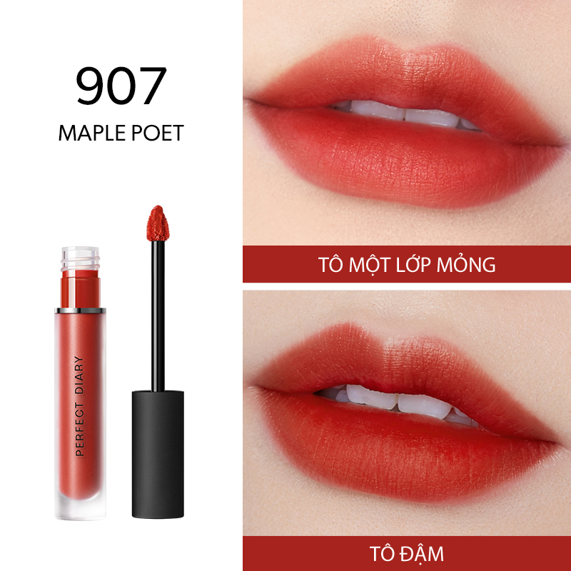 Son Kem Lì Perfect Diary Fog Dreamy Matte Lip Gloss Nhiều Tông Màu Bản Nâng Cấp