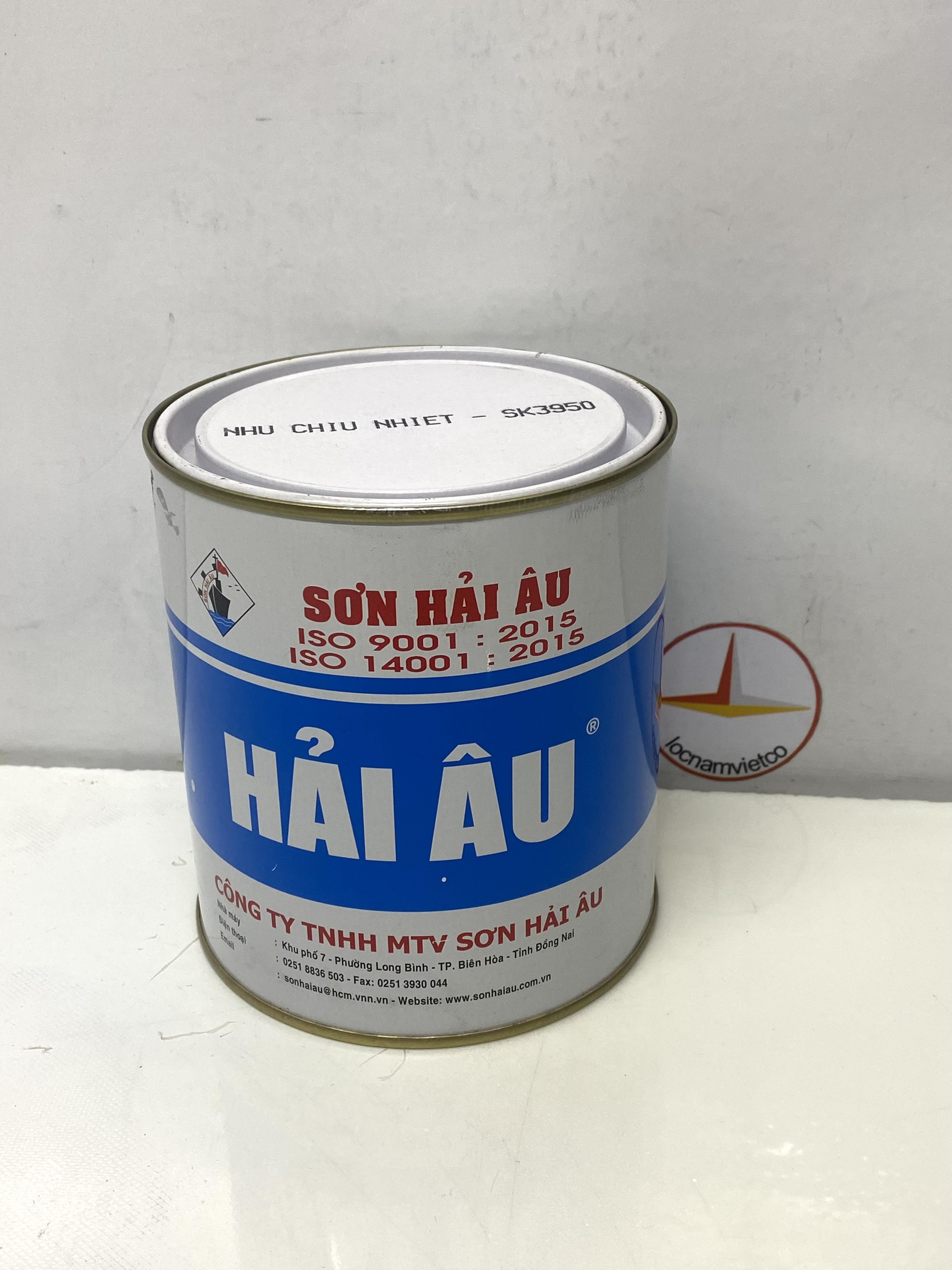 Sơn chịu nhiệt 300 độ màu bạc SK3 950 Hải Âu 1L