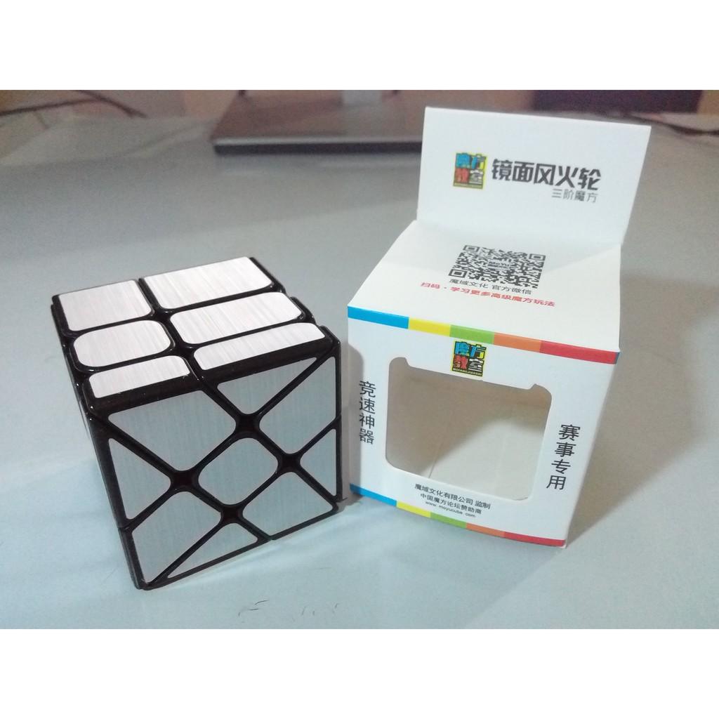 Đồ chơi ảo thuật Rubik's cube Mofang JiaoShi Windmill mirror - Rubik gương bạc