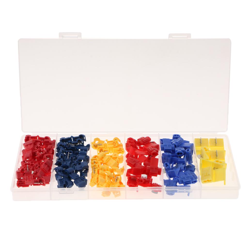 96Pieces Quick Wiring Electrical Insulated Terminals Connector Kit