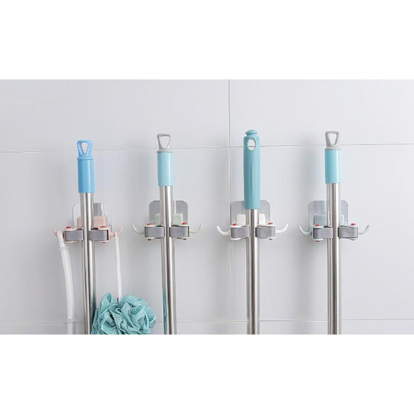 MÓC DÍNH TƯỜNG KẸP CÂY LAU NHÀ CHỔI LAU NHÀ MÓC DAN TƯỜNG