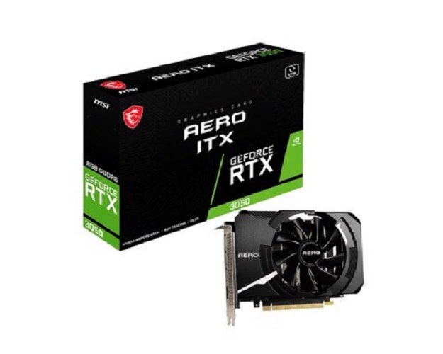 Card màn hình MSI Geforce RTX 3050 AERO ITX 8G -- Hàng Chính Hãng