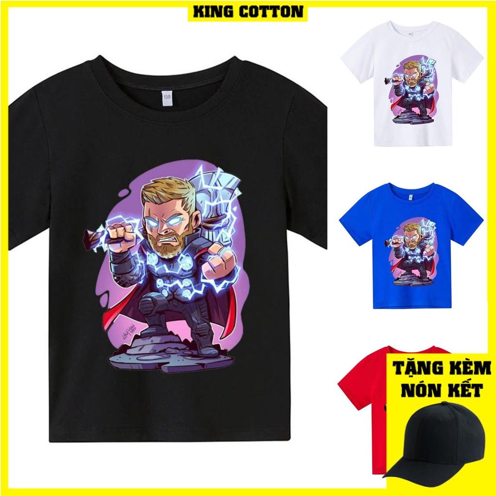 Áo thun trẻ em THOR CHIBI, 4 màu, có size người lớn, Anam Store